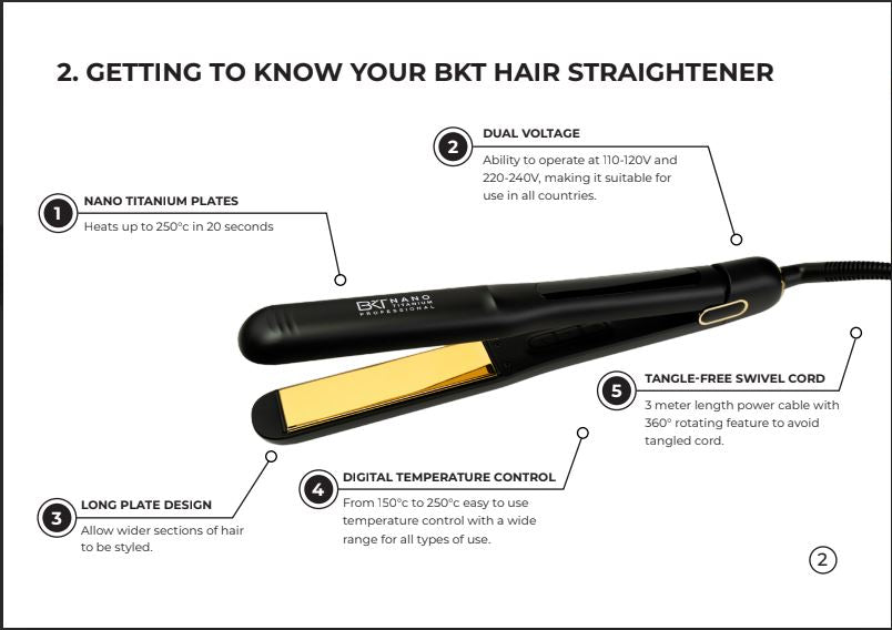 BKT NANO TITANIUM STRAIGHTENER-